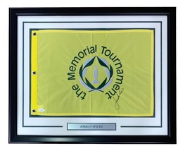 Jordan Spieth Signed Framed The Memorial Tournament Golf Flag JSA - £266.39 GBP