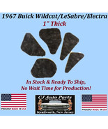NEW 1967 BUICK WILDCAT/LeSABRE/ELECTRA 5 PIECE HOOD INSULATION - 1&quot; THICK - $113.84