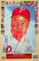 Richie Ashburn Poster - Hall of Fame (1995) - Limited Edition w/Canceled Stamp - £12.69 GBP