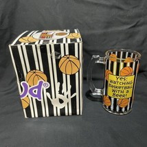 Our Name Is Mud Watching Basketball Beer Drinking Mug Glass Brand New 2010 - £10.28 GBP