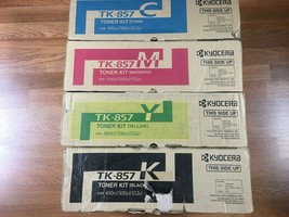 Genuine Kyocera TK-857 CMYK Toner Set for 400ci/500ci/552ci - Same Day Shipping - $262.35