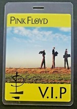 Vintage Pink Floyd Original V.I.P Backstage Pass Laminated Authentic Yellow dc1 - £14.83 GBP