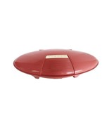 Vintage Singer Sewing Machine Buttonholer Pink Plastic Oval Case Manual - $19.99