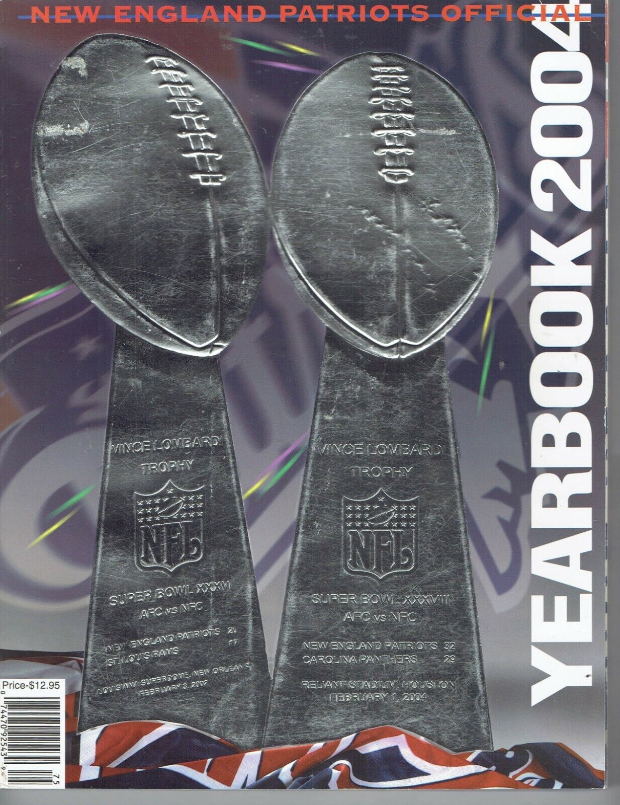 Primary image for 2004 NFL New England Patriots Yearbook Football
