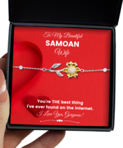Samoan Wife Bracelet Birthday Gifts - Sunflower Bracelet Jewelry Present From  - £39.92 GBP