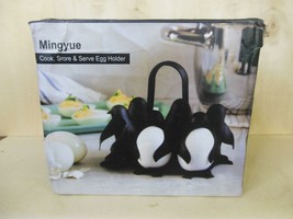3 In 1 Cook Store Serve Egg Holder Penguin Shaped Holder For Fixing Eggs Mingyue - £18.48 GBP
