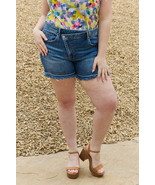RISEN Maya Full Size Mid Rise Asymmetrical Shorts - $964.88 MXN