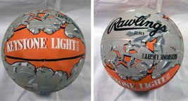 New Keystone Light Beer Full Size Leather Rawlings Basketball Advertising - $29.65