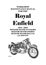 Royal Enfield Meteor Minor Standard Service Workshop Repair Manual Reprinted - £39.95 GBP