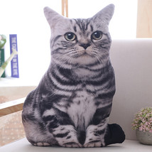 Plush Cat Pillows Soft Stuffed Animals Cushion Sofa Decor Cartoon Plush Toys For - £16.39 GBP