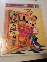 Walt Disney Classic Childrens Golden Frame Tray Puzzle Minnie Mouse Vintage - £6.19 GBP