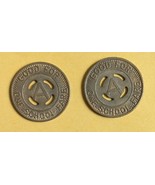 Lot of 2 Augusta Coach Co. Augusta, GA. Good For One School Fare Tokens - $8.13 CAD