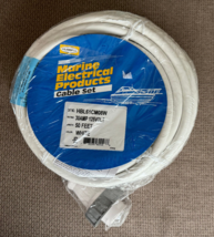 Hubbell HBL61CM08W Marine Cable Set Ship-to-Shore 50-Feet 30A 125V L5-30, White - £154.99 GBP
