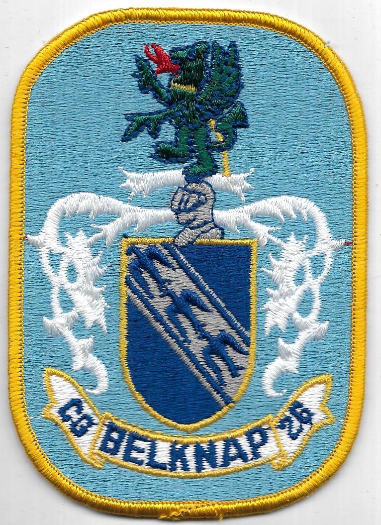 USN Guided Missile Cruiser USS Belknap CG-26 NOS 5 1/8&quot; Embroidred Patch - $8.00