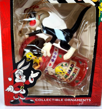 Vintage 1997 Matrix SYLVESTER &amp; TWEETY BIRD Cookie Jar Ornament LOONEY T... - $12.00