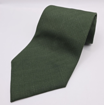 Harrods by Mickelsen&#39;s of London Men&#39;s Solid Green All Silk Wide Neck Tie - $14.50