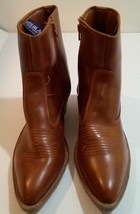 JB Blair unisex Brown Leather Ankle Boots Size 39 8.5-9 - £31.61 GBP