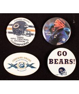4 Chicago Bears Football Pinbacks &#39;85 Superbowl Champs Iron Mike VGC - €12,16 EUR