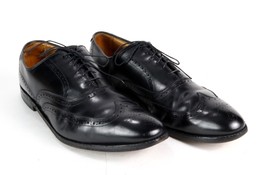 Genuine Chester Black &quot; ALLEN EDMONDS &quot; Men&#39;s 14 AA Leather Wingtip Dress Shoes - £36.98 GBP