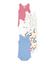 Petit Bateau Babies&#39; Sleeveless Cotton Skate Bodysuits - 5-Pack SIZES3-2... - $84.99
