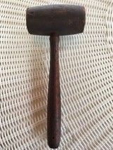 Vintage 11&quot; Wood Mallet Hammer,  Overall 11&quot;  Mallet head 4 1/2&quot;   (Solid) - £10.31 GBP