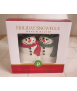 2024 Ltd. Ed. PUBLIX SUPERMARKETS &quot;Holiday Snowfolk&quot; Christmas Napkin Ho... - $14.85