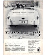 1957 Triumph TR3 Automobile Car PRINT AD &quot;A&quot; BX4 - $123.14 MXN