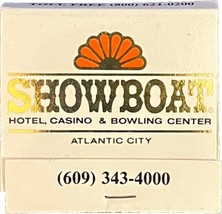 Showboat, Hotel Casino, Atlantic City, New Jersey, Match Book Matches Matchbook - £9.42 GBP