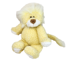 16&quot; Vintage 1992 Commonwealth Yellow + White Soft Lion Stuffed Animal Plush Toy - £43.98 GBP