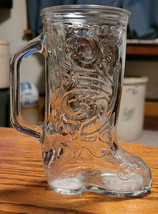 6&quot; Glass Boot Beer Mug Mixed Drink Cute Decorative Vase Texas Cowboy - £7.10 GBP