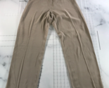 Eileen Fisher Pants Womens Medium Beige Lightweight Silk Straight Leg - $34.64