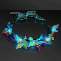 Tropical Orchid Floral Halo Crown Headband - Light-Up Adjustable Size - €27,21 EUR