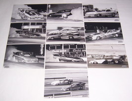 10 Assorted FUNNY CAR 4x6 B&amp;W Drag Racing Photos Lot #9-Prudhomme-Dunn-Force - £15.97 GBP