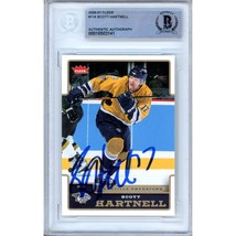 Scott Hartnell Nashville Predators Auto 2006-07 Fleer Hockey BAS Auth Autograph - $59.99