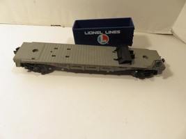 LIONEL TRAINS - 16323 LIONEL LINES FLAT W/ONE TRAILER- INCOMPLETE- 027- HB4 - £10.65 GBP