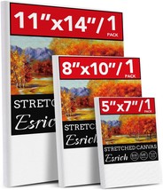3 Pack Canvases for Painting with Multi Pack 11x14 5x7 8x10 Painting Can... - $331.90 MXN