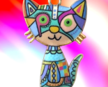 10 pcs Cat Charms Pendants Steampunk Abstract Art Kitty Gold Bead Drops ... - $12.19