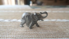 Vintage 2&quot; Pewter Elephant Figure Decor - $24.75