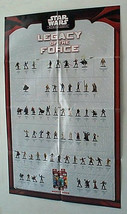 Star Wars 34x22 miniatures figure POSTER :Luke Skywalker/Boba Fett/Han Solo/Leia - £16.16 GBP
