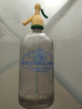 Bottle Old Soda Siphon Syphon Brand Matias Lopez Valdepeñas agua de Seltz - $754.75 MXN
