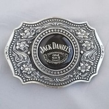 Belt Buckle Old No.7 Brand Pure Pewter Filigree Western USA Made - £22.40 GBP