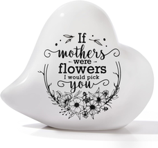 Mothers Day Gifts for Mom from Daughter Son - Ceramic Heart Mom Gifts Ideas, Mom - £16.65 GBP
