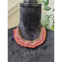 Women's Colorful Fashion Ethnic Beads Collar Choker Necklace - $24.75