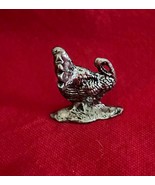 Vintage Miniature Pewter Turkey Figure 1 1/4&quot; Tall Unmarked - €8,48 EUR