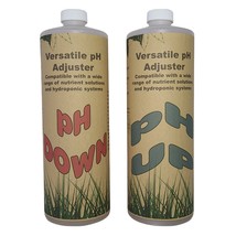 pH Down &amp; pH Up Liquid Premium Buffering For Hydroponics pH Stability – 1 Quart - £14.20 GBP