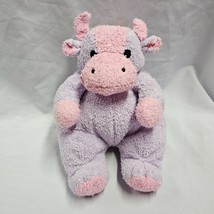 Ty Baby MOOCOWBABY Cow Rattle Pink Purple 12" Plush Stuffed Animal Baby Toy 2000 - $33.65