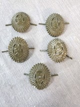 Vintage USSR Field Officer Green Hat Badge Lot Of 5 - $17.81
