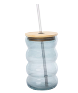 Glass Bubble Tumbler With Bamboo Lid 20oz Various Colors New - €8,68 EUR