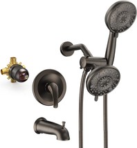 Embather Tub And Shower Faucet Set, Dual Shower Head With Shower Valve And Trim - £133.48 GBP