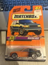 MatchBox in Blister Pack - Series 10 - #67 - Mazda RX7 - Orange and Black - £7.02 GBP